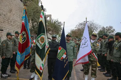 مراسم استقبال از ۱۲ شهید گمنام دوران دفاع مقدس در شیراز