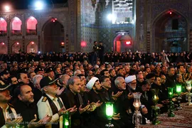 شام غریبان امام حسین(ع) در حرم رضوی