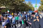 راهپیمایی حماسی مردم دارالمومنین و دارالمجاهدین همدان در یوم‌الله ۱۳ آبان‎