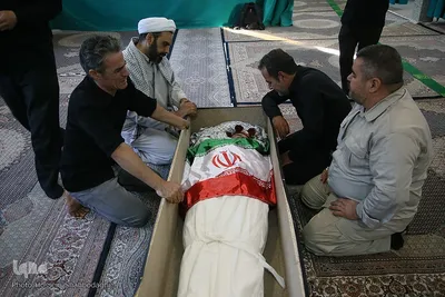وداع با پیکر طلبه شهید مدافع امنیت مهدی زاهدلویی
