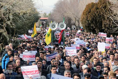 سوگواری شهادت سپهبد حاج قاسم سلیمانی در سراسر ایران