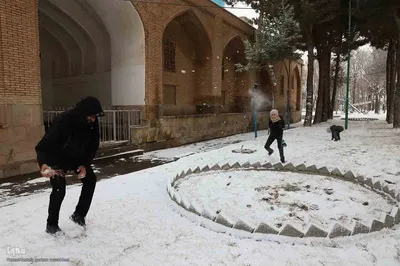 بارش برف در اهر
