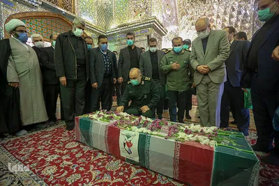 مراسم تشییع پیکر سردار شهید عبدالرسول استوار محمودآبادی در شیراز