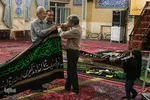 سیاه‌پوشی مسجد حاج تقی خان اراک در آستانه محرم