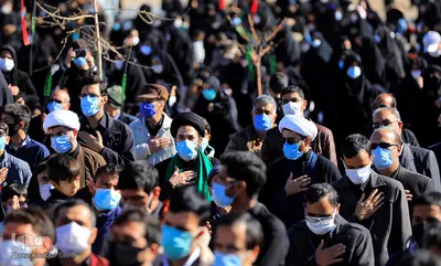 مراسم تشییع پیکر شهدای گمنام در بیرجند