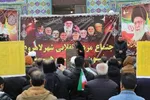 خروش مردم لاهرود در سوگ امام شهید