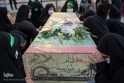 مراسم وداع با پیکر پاک شهدای ۸ سال دفاع مقدس در اصفهان‎‎