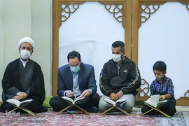 پنجاه و هفتمین محفل قرآنی رضوی به یاد شهدای حرم شاهچراغ(ع)‎‎