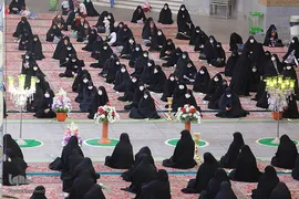 مراسم خطبه خوانی در حرم حضرت معصومه(س)