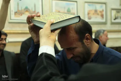 آئین بدرقه خادمان موکب امامزادگان قم مستقر در شهر مقدس سامرا