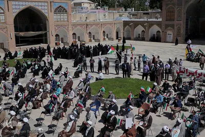 تجمع طلاب و دانشجویان زنجان در حمایت از فلسطین