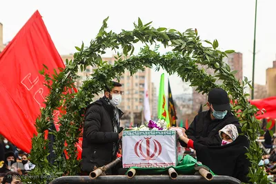 تشییع پیکر شهدای گمنام در دانشگاه آزاد تهران شمال