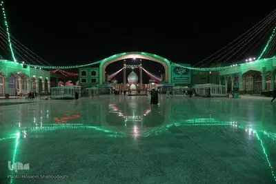 چراغانی مسجد جمکران در آستانه نیمه شعبان