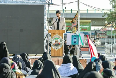 اجتماع پر شور دختران نوجوان در گلزار شهدای قزوین‎‎