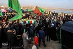 تدفین پیکر شهید گمنام دفاع مقدس دراهر