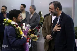 بازگشت محمدحسن موحدی، نفر دوم شانزدهمین دوره مسابقات بین‌المللی قرآن تونس به میهن اسلامی