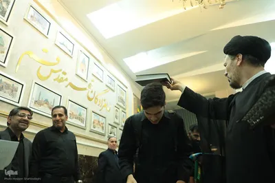 آئین بدرقه خادمان موکب امامزادگان قم مستقر در شهر مقدس سامرا