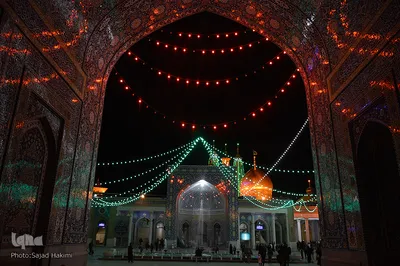 حرم کریمه اهل بیت(س) در شب میلاد جواد الائمه(ع)