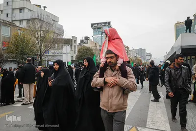 مراسم اربعین حسینی در جوار حرم مطهر رضوی