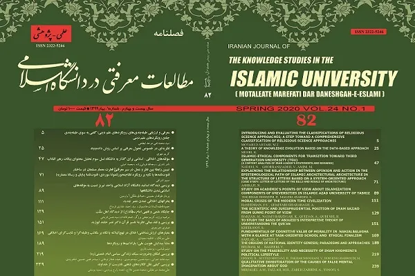 بررسی مبانی نظریه تفسیر قرآن حامد ابوزید در «مطالعات معرفتی در دانشگاه اسلامی»