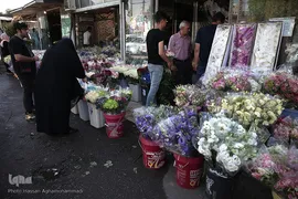 بازار گل شهید محلاتی در روز ملی گل