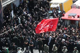 عزاداری عاشورا در چهارراه گلوبندک