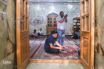 نماز عیدسعید فطر درجوار حرم حضرت امامزاده حسن(ع)