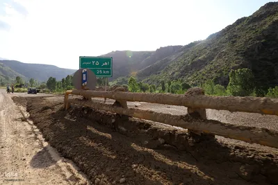 خسارت سیل در روستای افیل شهرستان اهر