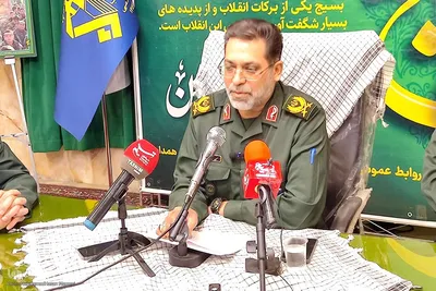 نشست خبری فرمانده سپاه انصارالحسین(ع) همدان