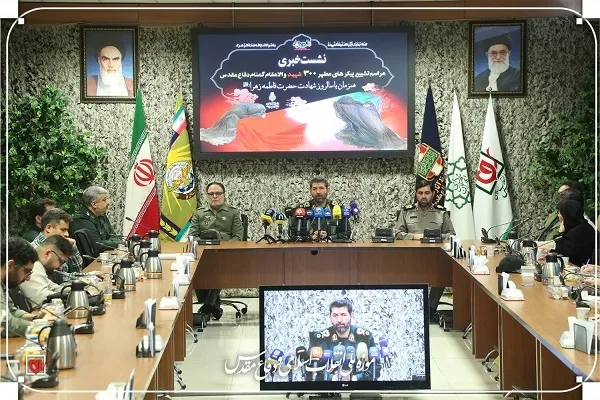 برگزاری آیین وداع با پیکر 100 شهید گمنام