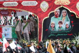 تشییع پیکر ۶۰ شهید اقتدار در تهران