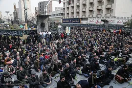 تجمع عزاداران فاطمی در میدان فاطمی