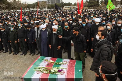تشییع پیکر شهدای گمنام در دانشگاه آزاد تهران شمال