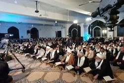 Karatun kur’ani daga wani makarancin kasar Masar wajen taron tunawa da shahadar Soleimani da Al-Muhandis