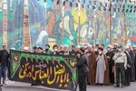 دسته عزاداری طلاب و روحانيون شیرازی در سومين روز شهادت امام حسین(ع)