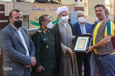 تجلیل از پهلوانان زورخانه خلیل عقاب‎