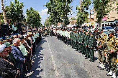 مراسم وداع با شهید امیرحسین باقرلو‎ در خوی