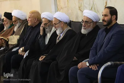 مجلس ترحیم آیت‌الله رسولی محلاتی در شبستان امام خمینی(ره) حرم حضرت معصومه(س)
