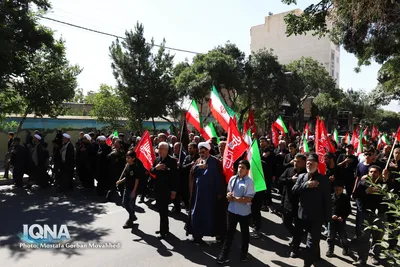مراسم پیاده‌روی جاماندگان اربعین حسینی در شهرستان اهر