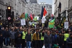 London küçələrini “Səninləyik ya Hüseyn!” sədaları bürüdü - FOTO