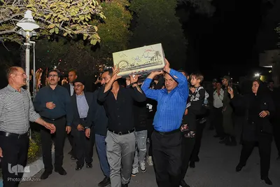 آیین استقبال از پیکر شهدای تازه‌تفحص‌شده در سیمای مرکز اصفهان
