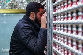 غبار‌روبی مضجع مطهر حضرت عبدالعظیم حسنی(ع)
