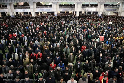 مراسم تشییع ۱۶آتش نشان شهید حادثه  پلاسکو