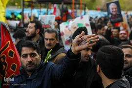 مراسم تشیع پیکر شهید سپهبد حاج قاسم سلیمانی در دانشگاه تهران