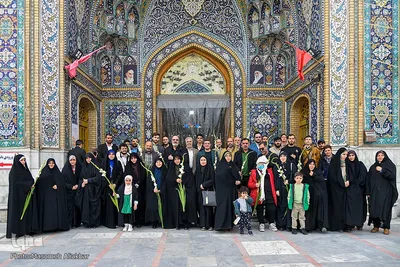 مراسم غبارروبی گلزار شهدای امامزاده محمد(ع) کرج با حضور قرآنیان بسیجی البرز‎