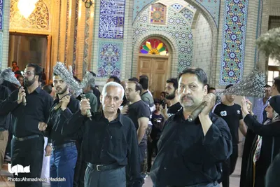 مراسم سوگواری حسینی در حرم حضرت شاهچراغ(ع)