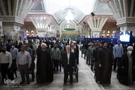مراسم تجدید میثاق فعالان، سازمان‌های مردم‌نهاد و اصحاب رسانه با آرمان رهایی قدس امام و رهبری در حرم مطهر حضرت امام خمینی(ره)