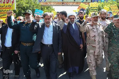 راهپیمایی نمازگزاران نماز جمعه بجنورد در اعتراض به حوادث اخیر‎‎