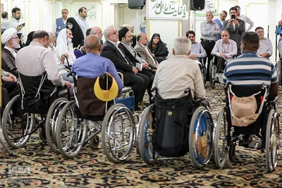 دیدار سربرست حجاج ایرانی با جانبازان