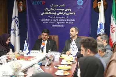 نشست مشترک رییس موسسه فرهنگی اکو با معاون فرهنگی جهاددانشگاهی